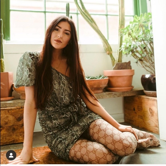 song of style Dresses & Skirts - Song of Style Snake One Shoulder Dress